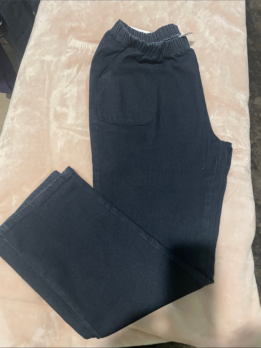 GAP Women's Dark Navy Skinny Jeans with Elastic Waist